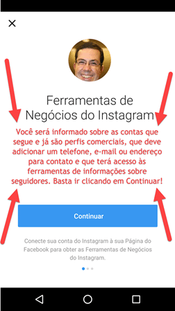 Confirmação de conversão do perfil