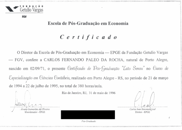 Especialização em Ciências Contábeis