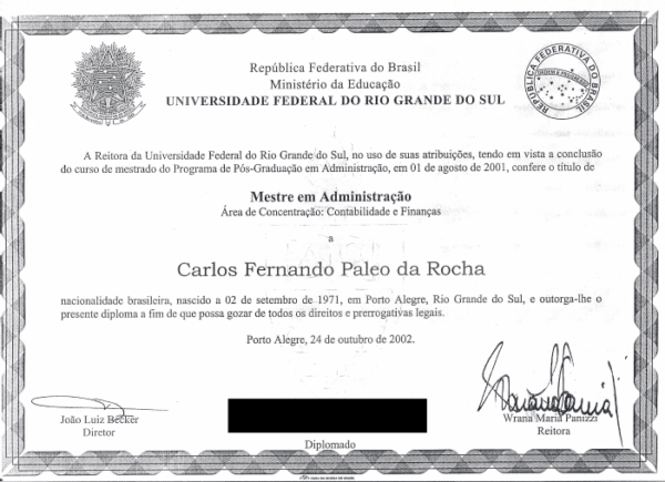 Mestrado em Administração com ênfase em Contabilidade e Finanças